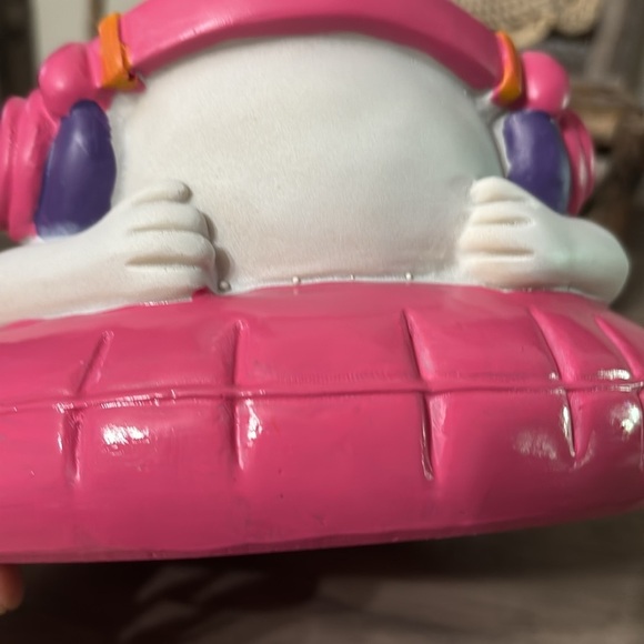 HERE LIES SUMMER GHOST WITH HEADPHONES ON FLOATY SUMMERWEEN DECOR - Picture 11 of 12